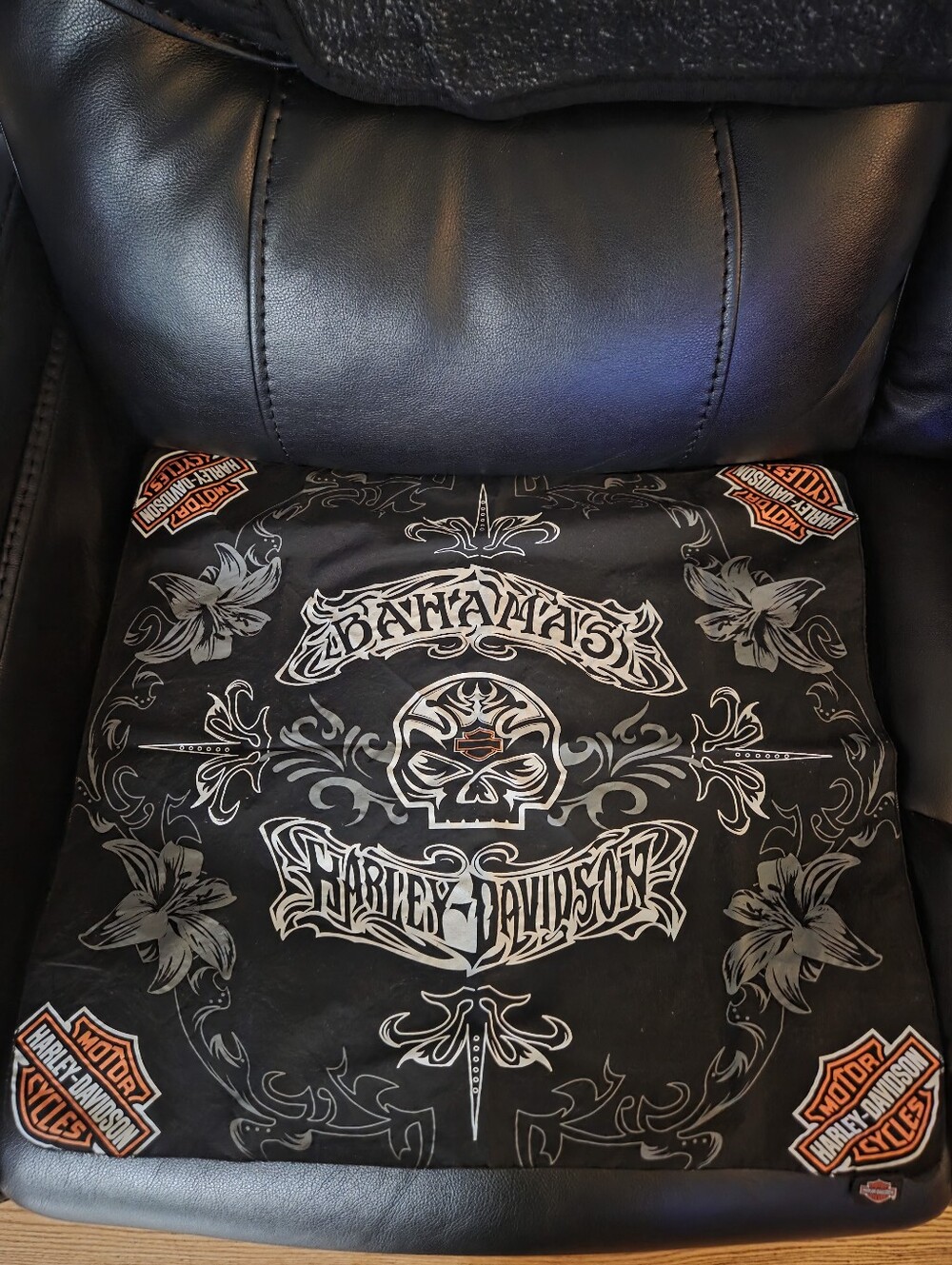 Harley-Davidson Skull Bahamas Black Bandana